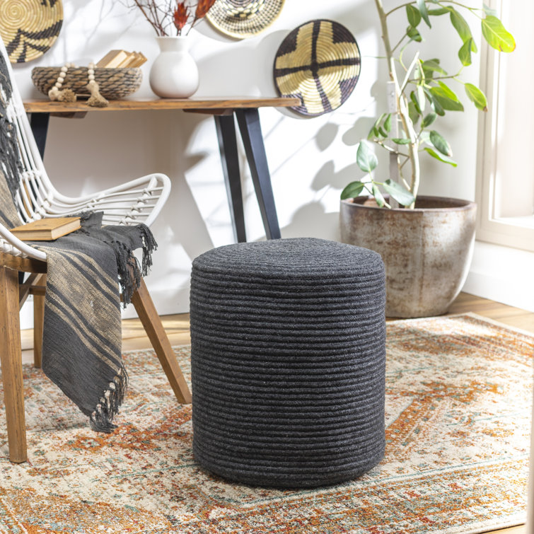 Gracie Oaks Roshanna Upholstered Pouf Wayfair